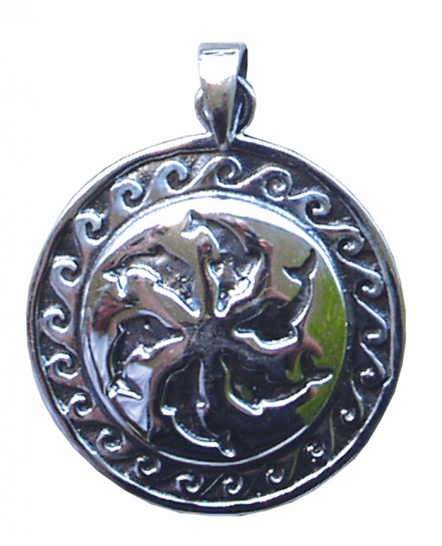 Anhänger Delphine-6er Wirbel Silber 925 5,3g