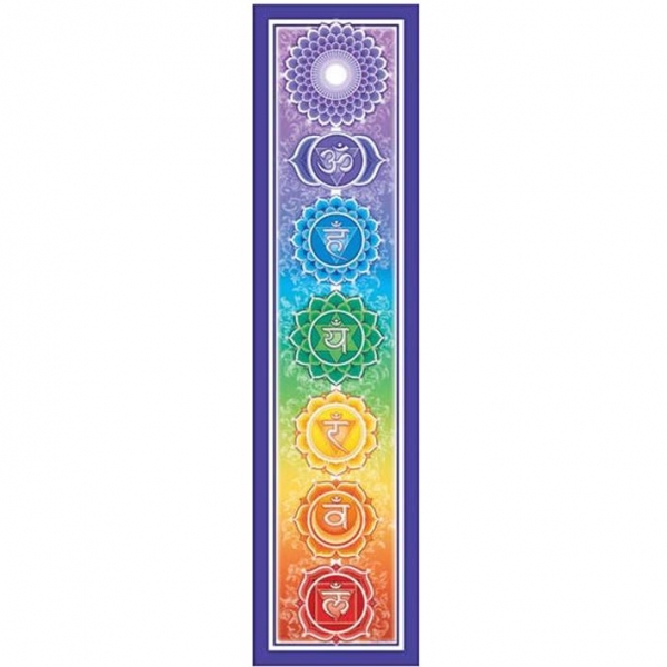 Autoaufkleber - Rainbow Chakra 28x7cm