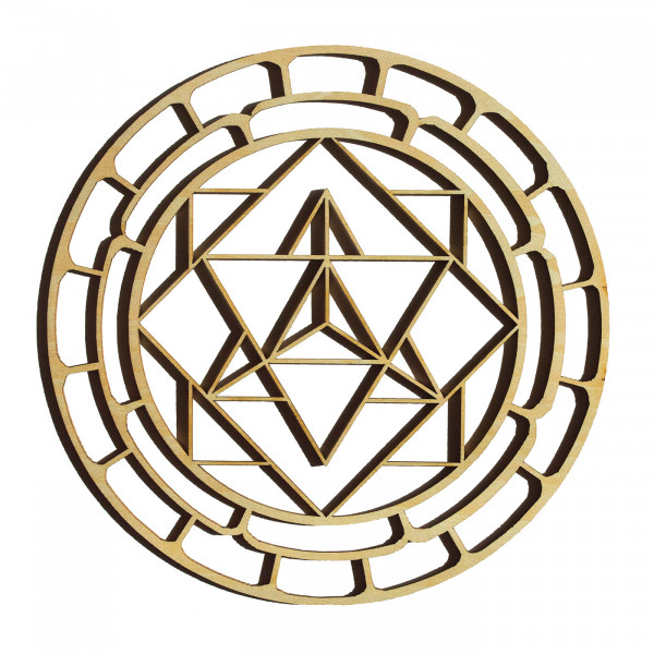 Mobile/Ornament "Merkabah" Holz gelasert 10cm