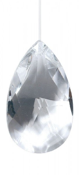 Kristall Drachenträne 63mm, Glas bleifrei