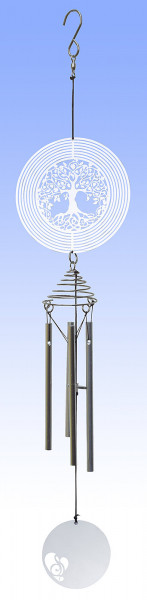 Cosmo Spinner Klangspiel "Baum des Lebens" Edelstahl, 10x45cm