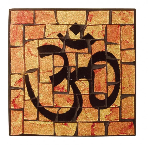 Untersetzer Om Glasmosaik 9x9cm