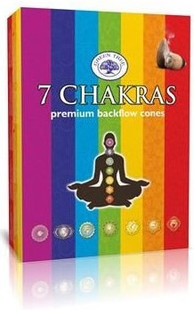 Green Tree backflow Cones "7 Chakras" 12 Stk (Rückfluss Kegel)