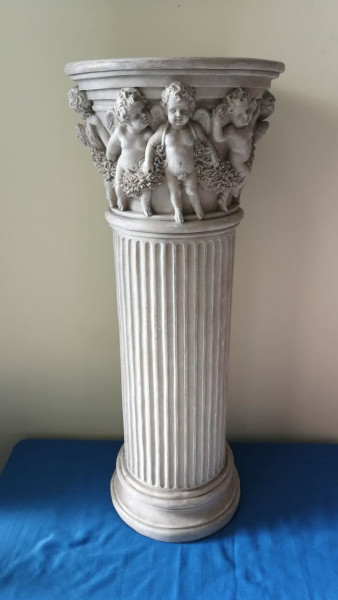 Stele aus Polystone mit Engelmotiven ca. 80x30cm (NUR ABHOLUNG)