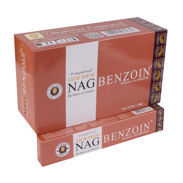 Vijayshree Incense "Golden Nag Benzoin" 15gr.