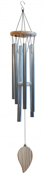 Klangspiel "Silber" 6 Klangstäbe Metall/Holz, 12x80cm