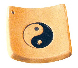 Räucherstäbchenhalter Yin-Yang Keramik 6x6cm