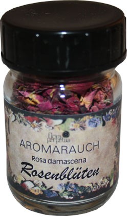 Räucherstoff Rosenblüten 50ml Glas