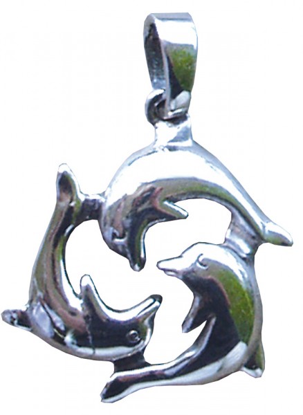 Anhänger Delphin-Triskele Silber 925 2,7g