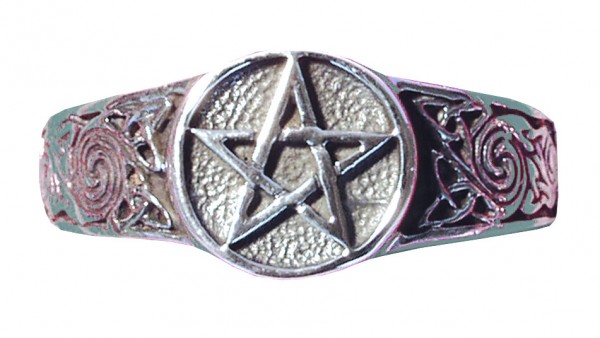 Ring Pentagramm Silber 925 4,6g