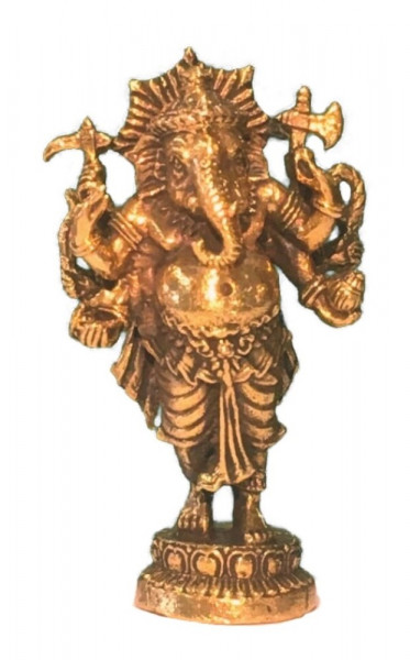Ganesha stehend Messing 4x2cm