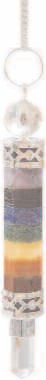 Pendel Chakra mit Laserkristall-Spitze 8cm