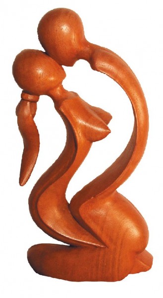 Tantrische Skulptur joy Holz braun 30cm