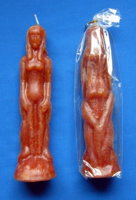 Figurenkerzen Frau in verschiedenen Farben