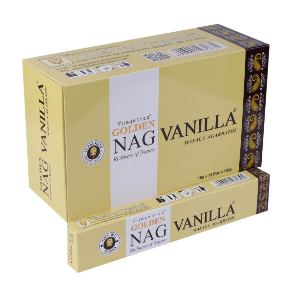 Vijayshree Incense "Golden Nag Vanilla" 15gr.