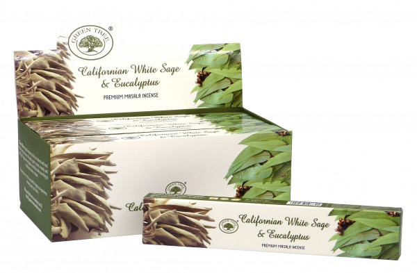 Green Tree Incense "Californian White Sage & Eucalyptus" 15gr.
