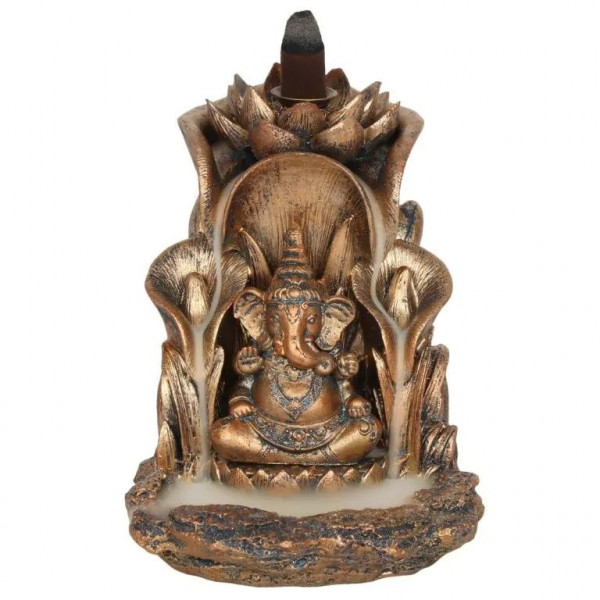 Backflow Kegel halter "Ganesha", Resin, 14x12x13,5cm
