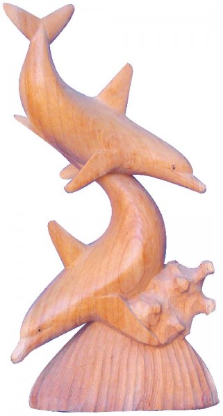 Partnerdelphine Holz natur 25cm spielend