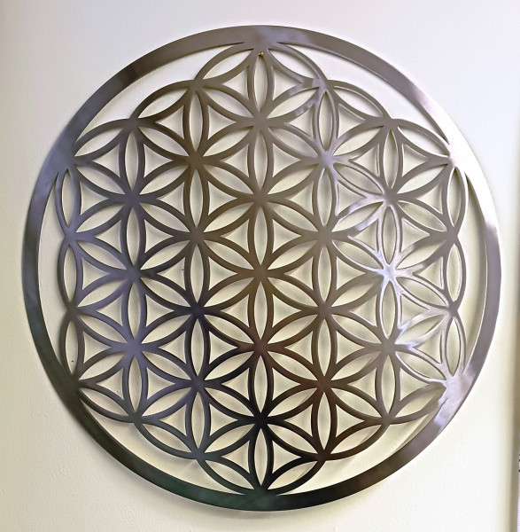 Blume des Lebens aus Edelstahl 70cm