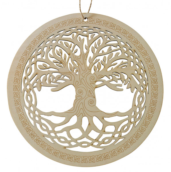 Mobile/Ornament "Baum des Lebens" Holz gelasert 10cm