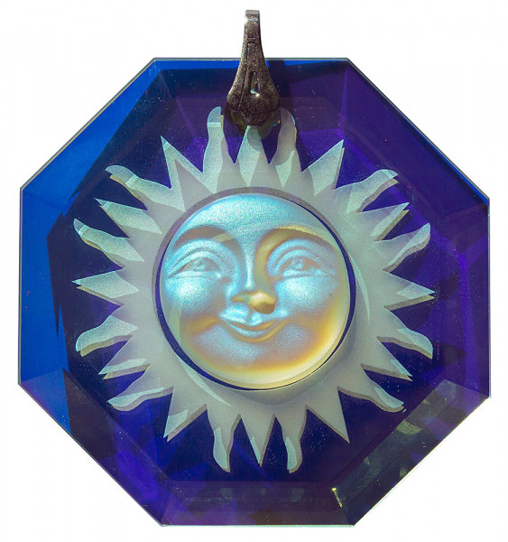 Bagua Suncatcher 63mm Sonne titan mit Aufhängeöse