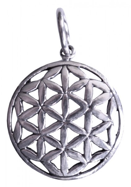 Anhänger Blume des Lebens klein Silber 925 1,7g