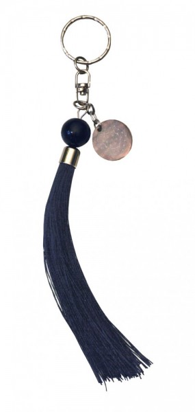 Schlüsselanhänger Blume des Lebens Nylon(100%) schwarz 20cm