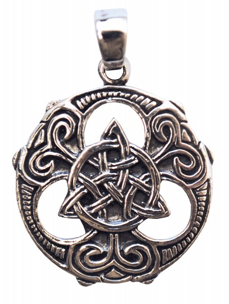 Anhänger Keltischer Dreiecksknoten 2,5cm Silber 925 5,8g
