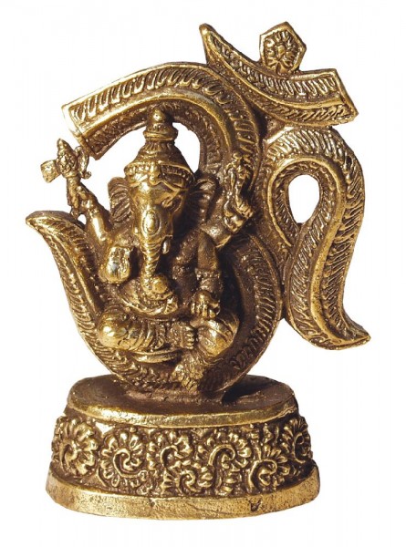 Ganesha - Om Messing 4x7cm
