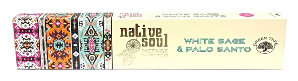 Green Tree Native Soul Incense "White Sage & Palo Santo" 15gr.