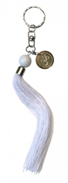 Schlüsselanhänger Om Nylon(100%) weiss 20cm