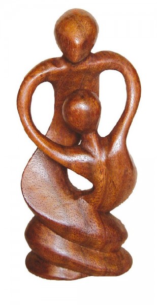 Tantrische Skulptur Swing Holz braun 20cm