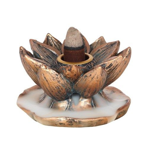 Backflow Kegel halter "Lotus", Resin, 4,5x8cm