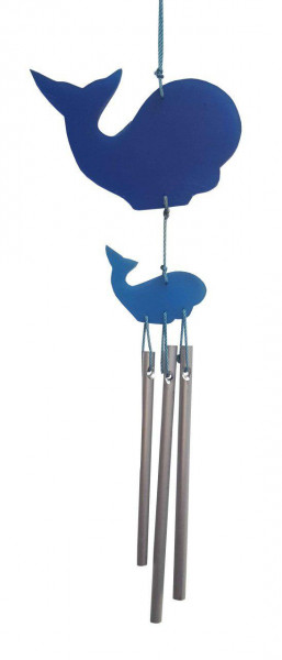 Wal-Klangspiel blau klein Kunstharz 15cm