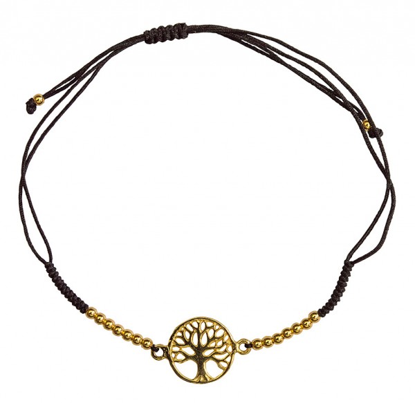 Armband Baum des Lebens 1,3cm Silber vergoldet