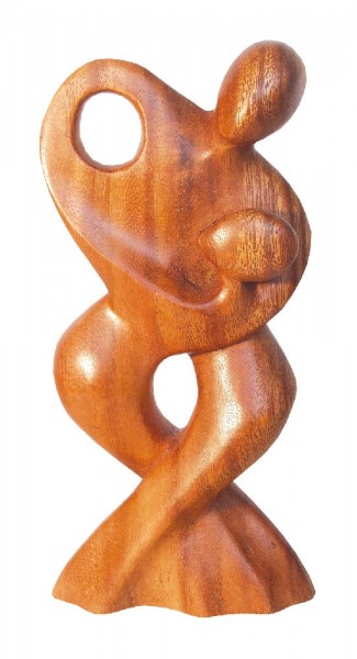 Tantrische Skulptur dance Holz braun 20cm