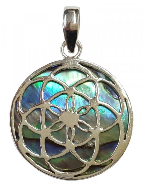 Anhänger "Paua Saat des Lebens" Silber 925 2,5cm