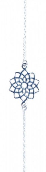 Armband Sahasrara Chakra 1,4cm Silber 925 mit 20cm Silberkette