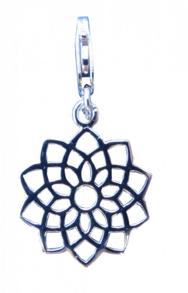 Anhänger Karabiner Sahasrara Chakra 1,4cm Silber 925