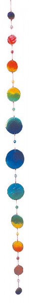 Suncatcher Flowing Fiberglas bunt 80cm