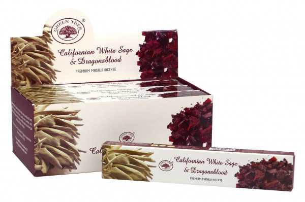 Green Tree Incense "Californian White Sage & Dragonsblood" 15gr.