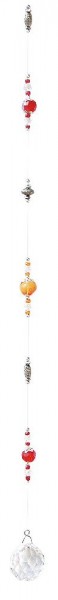 Suncatcher aus Glas und Metall mit 30mm Bleikristall Kugel > 30% PbO