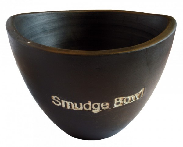 Räuchergefäß Smudge-Bowl klein Keramik schwarz