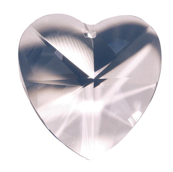 Kristall Herz 20mm, Glas bleifrei
