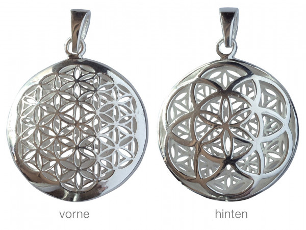 Anhänger "Blume/Saat des Lebens" Silber 925 2,5cm, 8,0g.