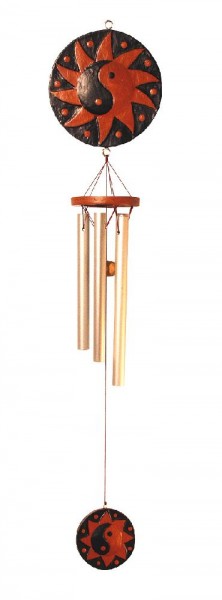 Yin-Yang Klangspiel Holz antik 12x70cm