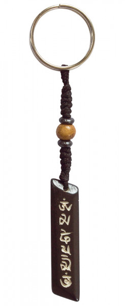 Schlüsselanhänger "Om Mani Padme Hum" (5cm) Stein, 13cm