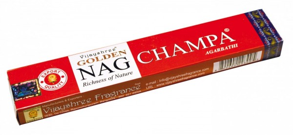 Vijashree Incense Golden Nag Champa 15gr.