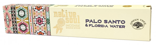 Green Tree Native Soul Incense "Palo Santo & Florida Water" 15gr.