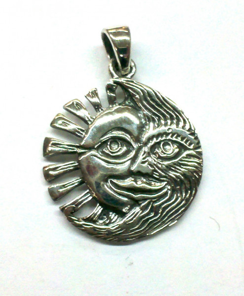 Anhänger "Sonne/Mond" Silber 925 7,1g